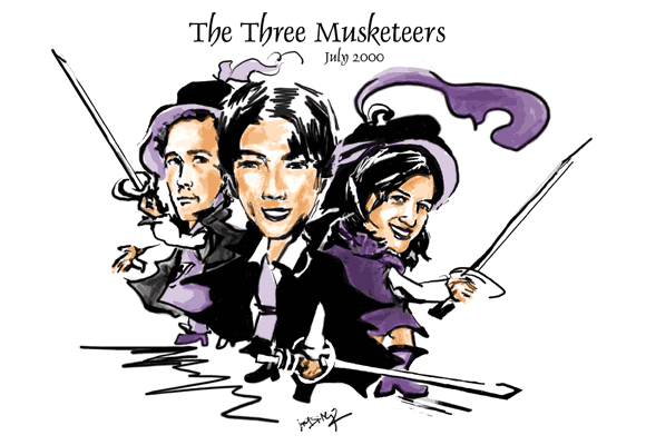 Three Musketeers Cartoon Artwork / Illustration