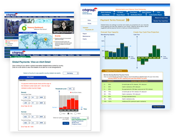 Citigroup - gui design prototypes 